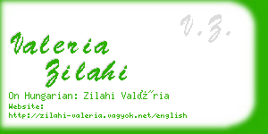 valeria zilahi business card